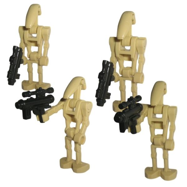 20 Stück Star Wars Kampfdroiden B1 Battle Droids Standard Beige Custom für Lego 